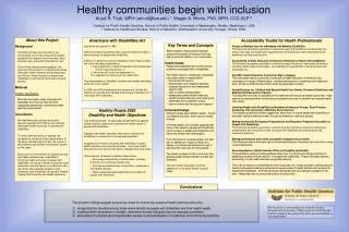 Healthy communities begin with inclusion