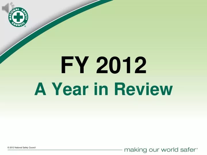 fy 2012 a year in review