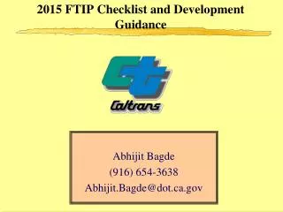 2015 FTIP Checklist and Development Guidance