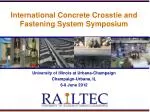 International Concrete Crosstie and Fastening System Symposium - slide 1