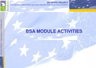 BSA MODULE ACTIVITIES