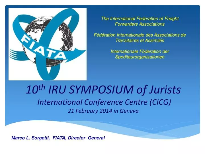 10 th iru symposium of jurists international conference centre cicg 21 february 2014 in geneva