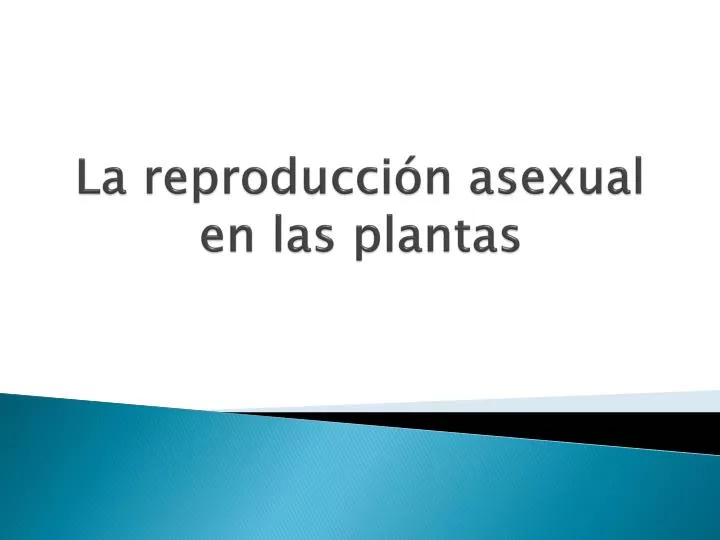 la reproducci n asexual en las plantas