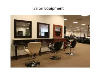 Salon Equipment