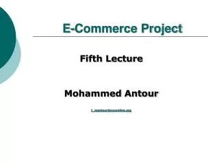 E-Commerce Project
