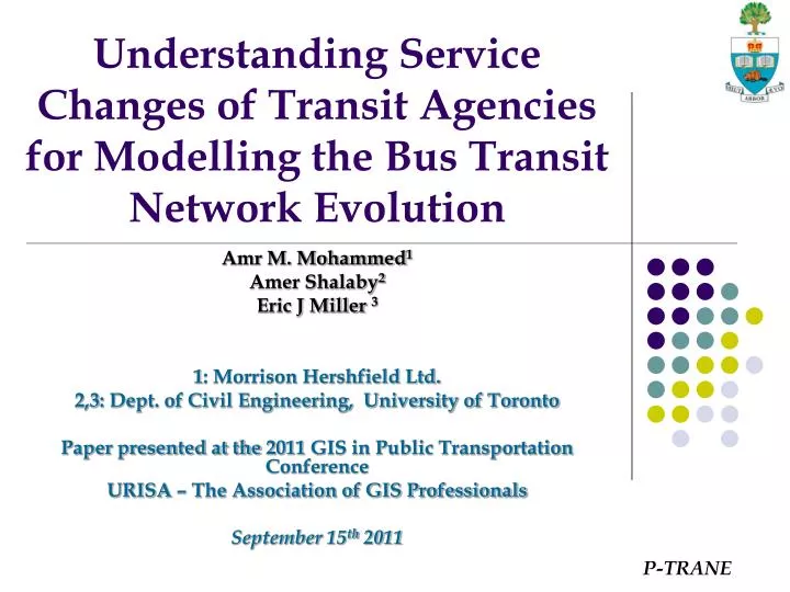 understanding service changes of transit agencies for modelling the bus transit network evolution