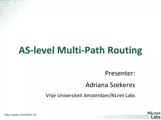 AS-level Multi-Path Routing