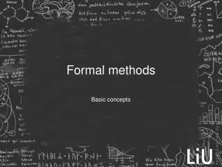 Formal methods