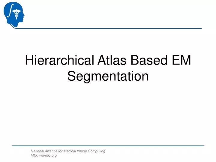 hierarchical atlas based em segmentation