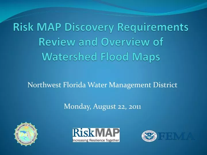 risk map discovery requirements review and overview of watershed flood maps