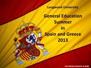 General Education Summer in Spain and Greece 2013