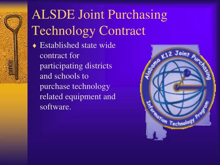 alsde joint purchasing technology contract