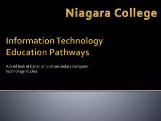 Information Technology Education Pathways