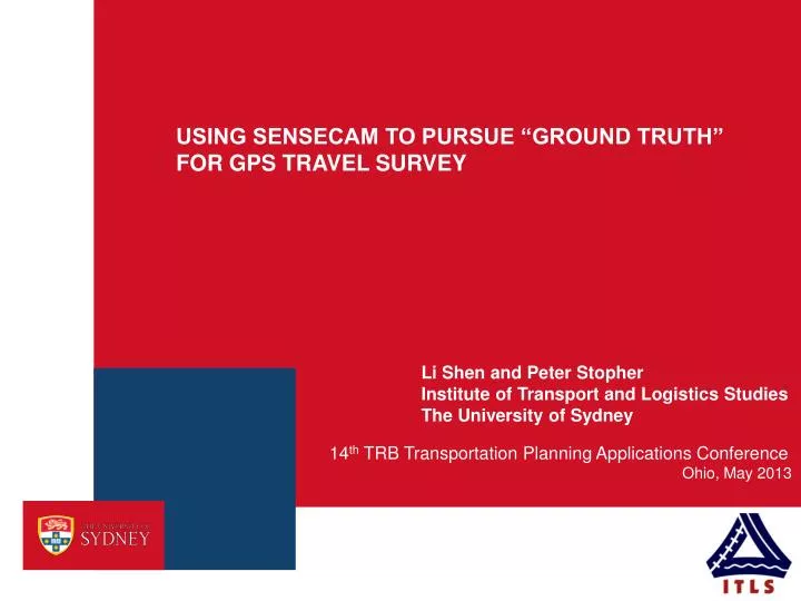 using sensecam to pursue ground truth for gps travel survey