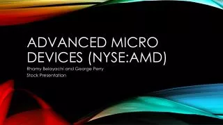 Advanced Micro Devices ( NYSE:AMD )