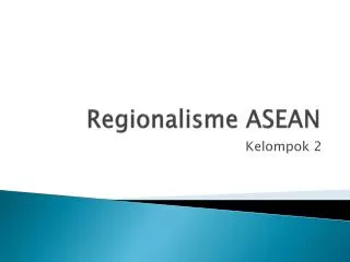 regionalisme asean