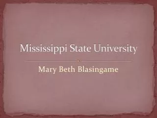 Mississippi State University