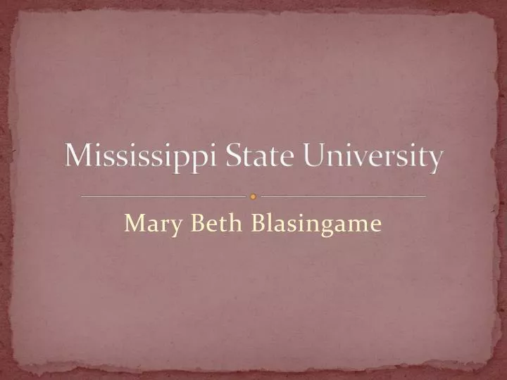 mississippi state university