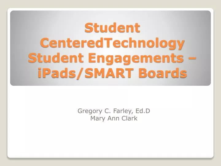 student centeredtechnology student engagements ipads smart b oards