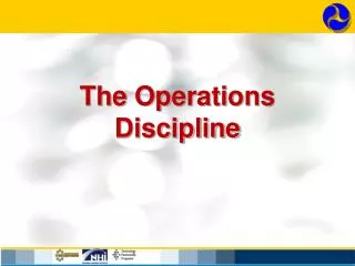 The Operations Discipline