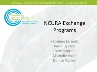 NCURA Exchange Programs