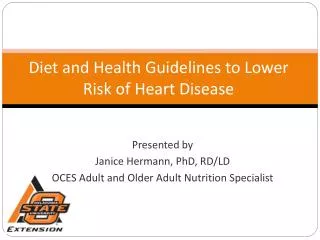 Diet and Health Guidelines to Lower Risk of Heart Disease
