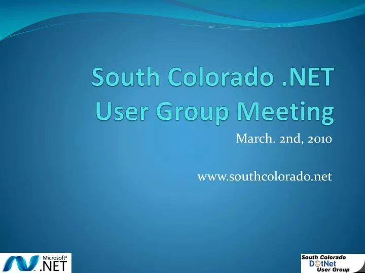 south colorado net user group meeting
