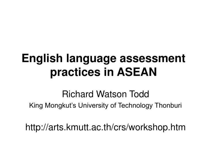 english language assessment practices in asean