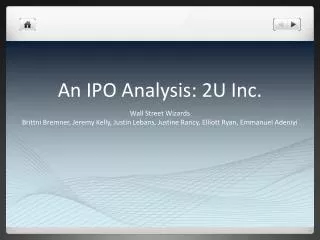 An IPO Analysis: 2U Inc.