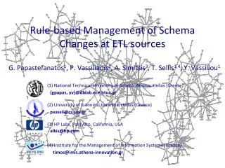 Rule-based Management of Schema Changes at ETL sources