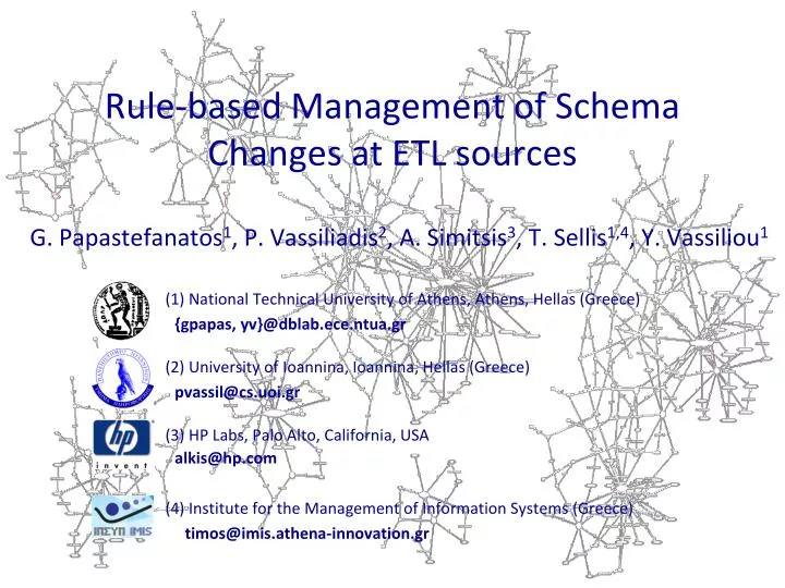 rule based management of schema changes at etl sources