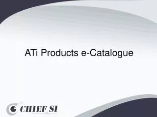 ATi Products e-Catalogue