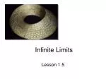 Infinite Limits - slide 1