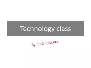 technology class