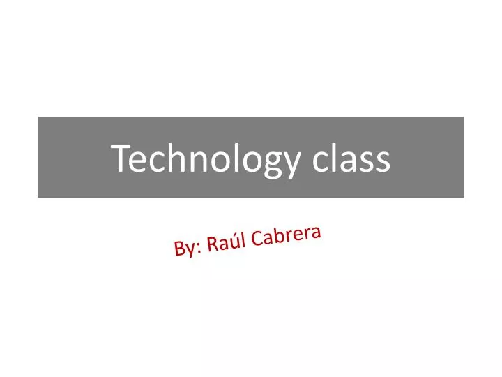 technology class