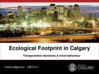 Ecological Footprint in Calgary