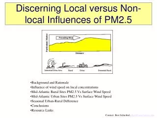 Discerning Local versus Non-local Influences of PM2.5