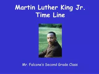 Martin Luther King Jr. Time Line