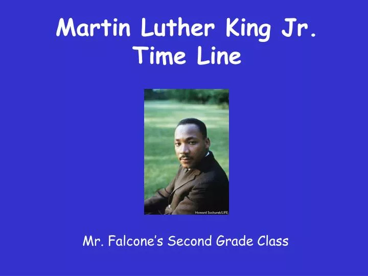 martin luther king jr time line