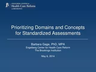 Prioritizing Domains and Concepts for Standardized Assessments