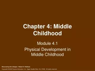 Chapter 4: Middle Childhood