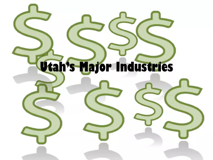 utah s major industries