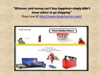 Enjoy Online Shopping in India with ShopCherries