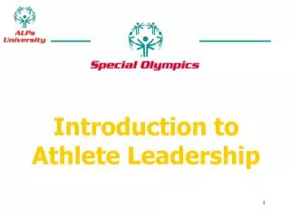 Introduction to Athlete Leadership