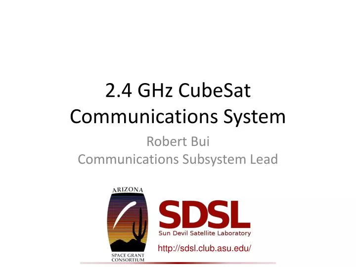2 4 ghz cubesat communications system