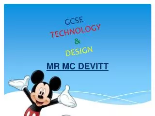 GCSE TECHNOLOGY &amp; DESIGN