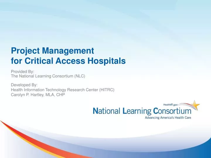 project management for critical access hospitals