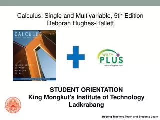 Calculus: Single and Multivariable, 5th Edition Deborah Hughes-Hallett