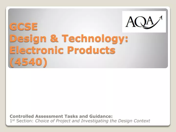 gcse design technology electronic products 4540