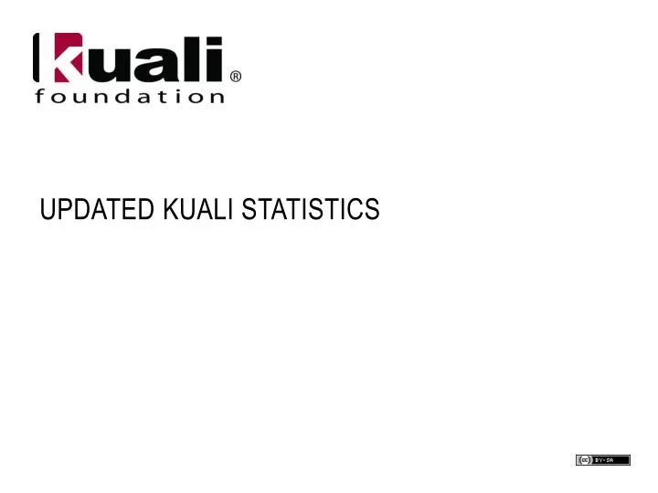 updated kuali statistics